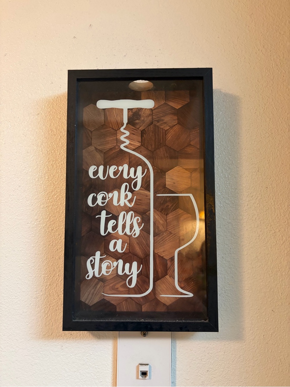 Every Cork Tells a Story Wall Sign - cork holder